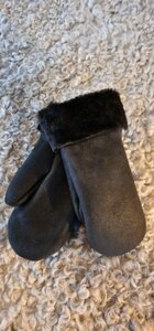 SHEEPSJOP KINDERWANTEN LEER MET LAMSVACHT VOERING UNISEX 8-9 JAAR 09