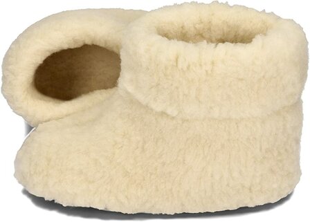 Sheepsjop&reg; Wollen sloffen - 100% schapenwol, Creme 