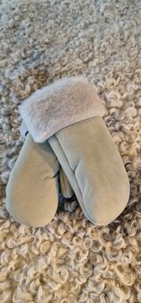 SHEEPSJOP KINDERWANTEN LEER MET LAMSVACHT VOERING UNISEX 2-3 JAAR 05