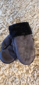 SHEEPSJOP KINDERWANTEN LEER MET LAMSVACHT VOERING UNISEX 2-3 JAAR N03