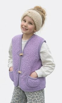 100% wollen vest kleur lila