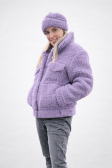 Sheepsjop jas Wollie 100% wol Lila