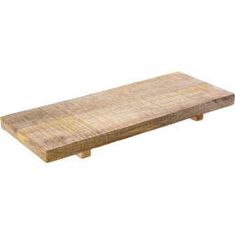 Onderbord rechthoek 40x15cm hout