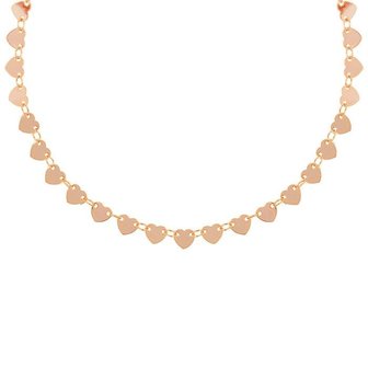 Heart Disc Choker - Rose