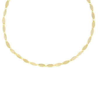 Oval Disc Choker - Gold