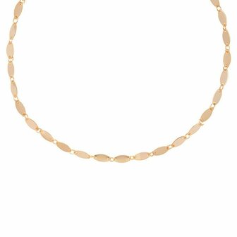 Oval Disc Choker - Rose