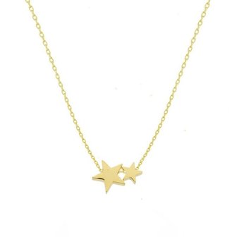 Double Star Necklace - Gold