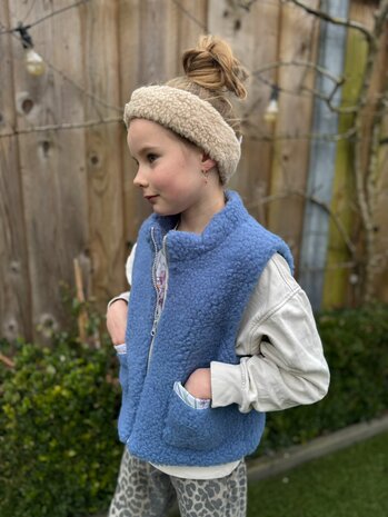 Sheepsjop bodywarmer Flowers 100% wol