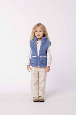 Sheepsjop bodywarmer Flowers 100% wol