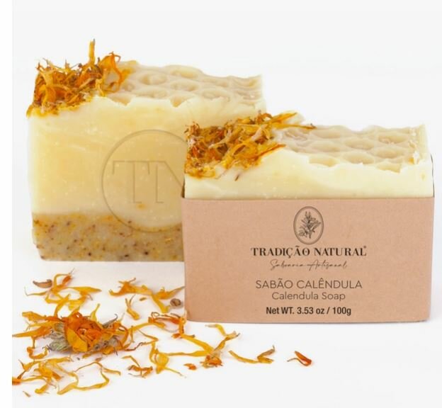 Handgemaakte zeep "Calendula" Tradicao Natural