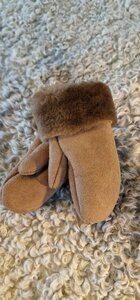 SHEEPSJOP KINDERWANTEN LEER MET LAMSVACHT VOERING UNISEX 2-3 JAAR 04