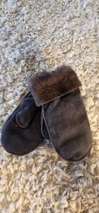 SHEEPSJOP KINDERWANTEN LEER MET LAMSVACHT VOERING UNISEX 2-3 JAAR N06