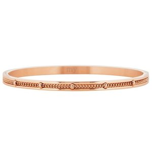Dotted Chain Bangle - Rose