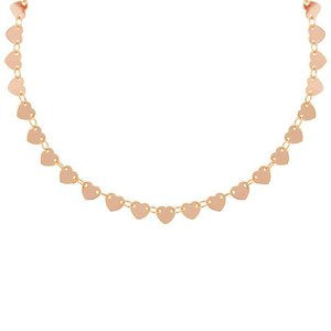 Heart Disc Choker - Rose